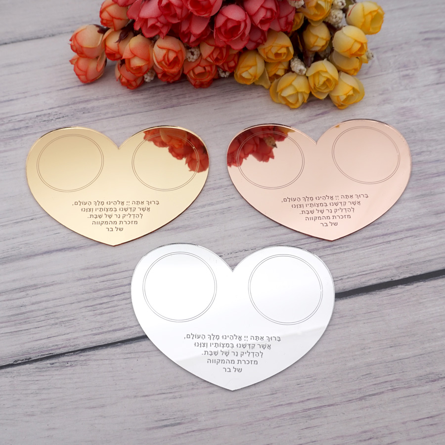 Personalised Candle Label - Unik dekorasi meja pernikahan kustom Doa