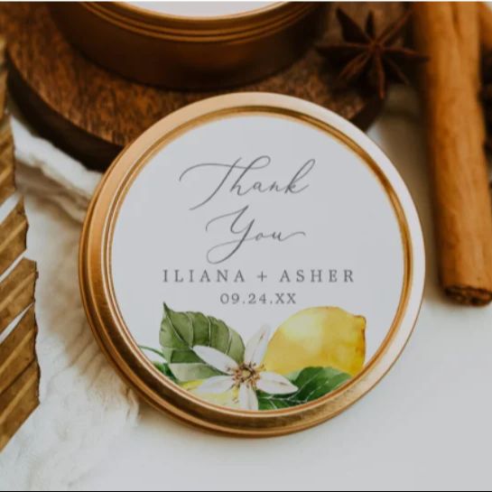 Stiker Terima Kasih Pernikahan - Personalised Candle Label ulasan dan harga