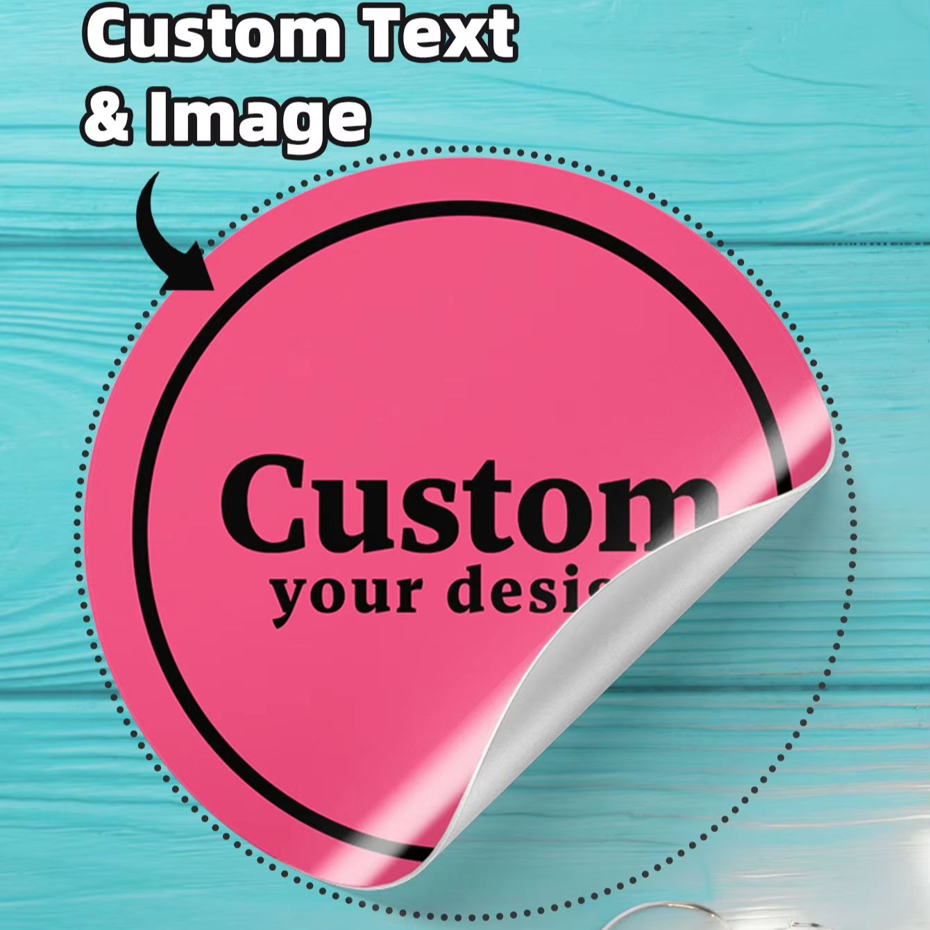 1-180PCS Stiker Bulat Tahan Ai - Personalised Candle Label ulasan dan harga