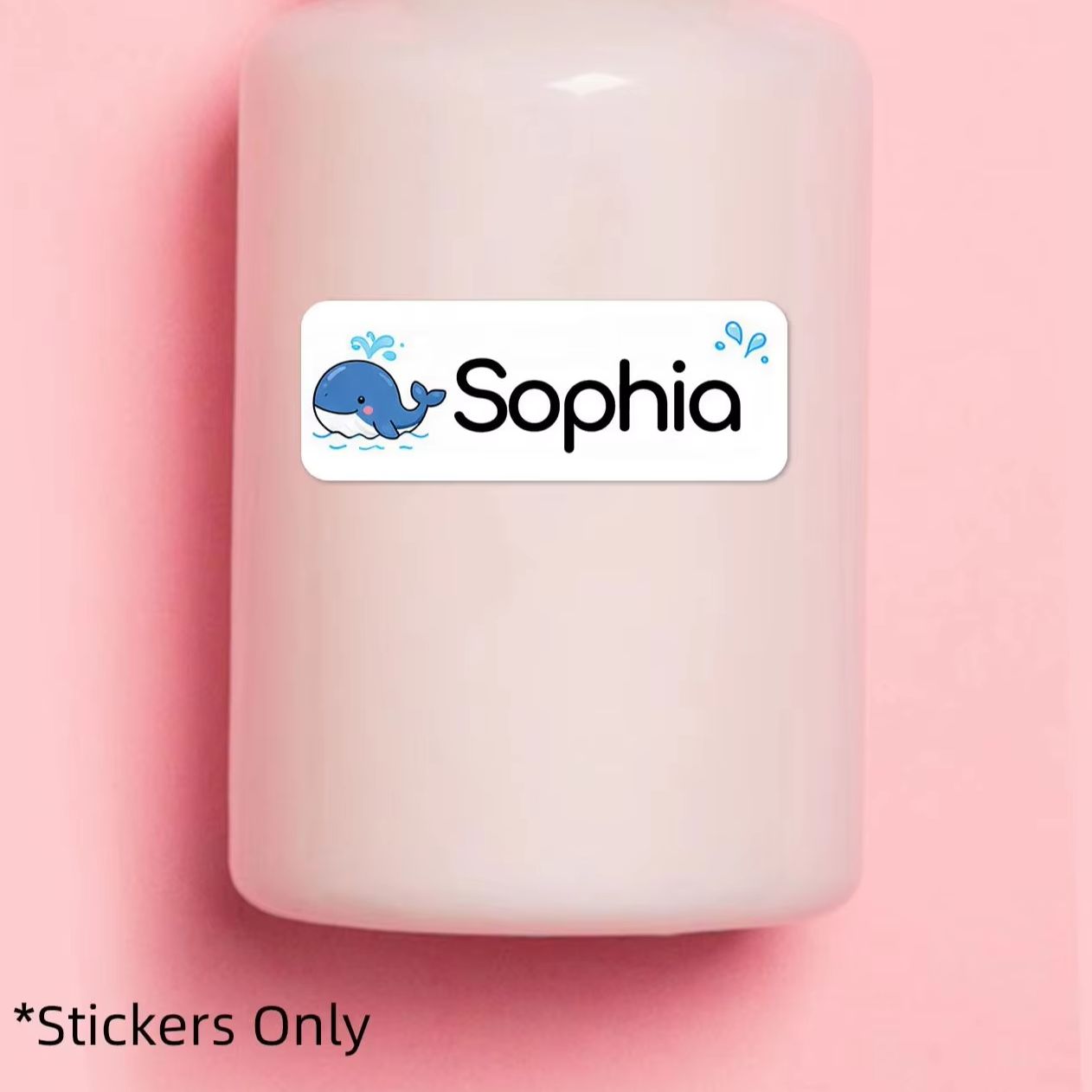 1-500PCS Stiker Nama Kartun Ku - Personalised Candle Label ulasan dan harga