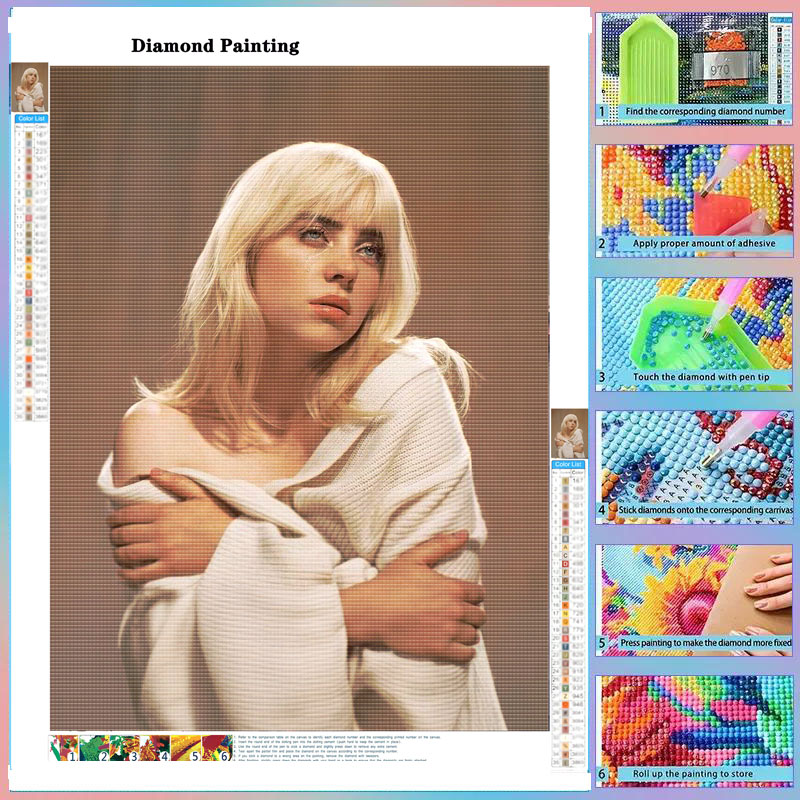 Lukisan Berlian DIY Full Drill - Photo Mosaic Print ulasan dan harga