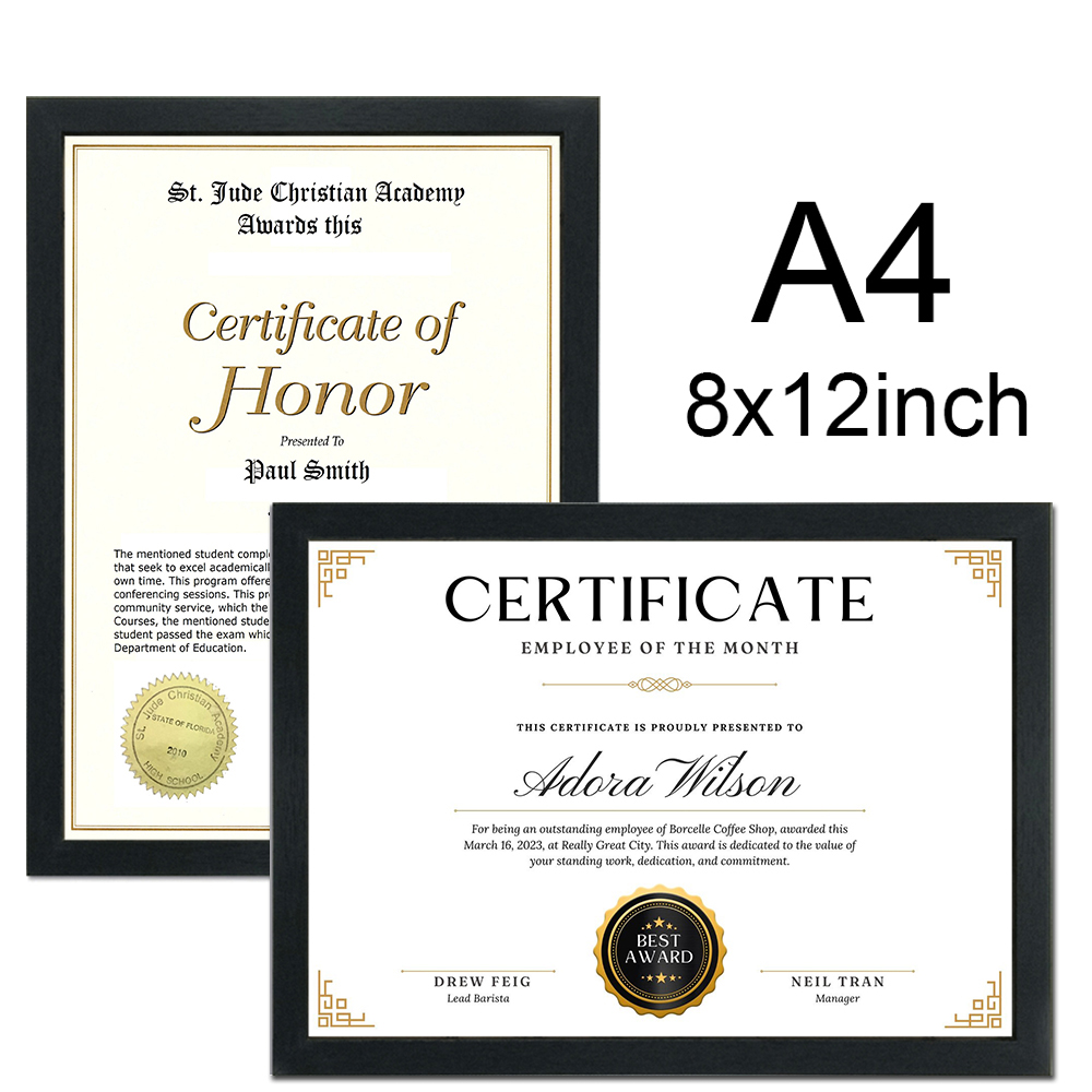 1/2/3 buah bingkai gambar kayu - Engraved Wood Frame ulasan dan harga